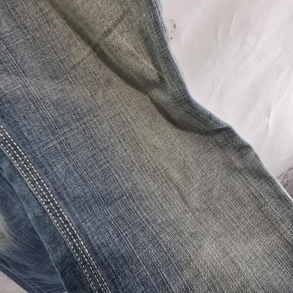 7 For All Mankind Jeans Womens 26 Y2K Light Wash Mid Rise Boot Denim Vintage - Picture 10 of 14